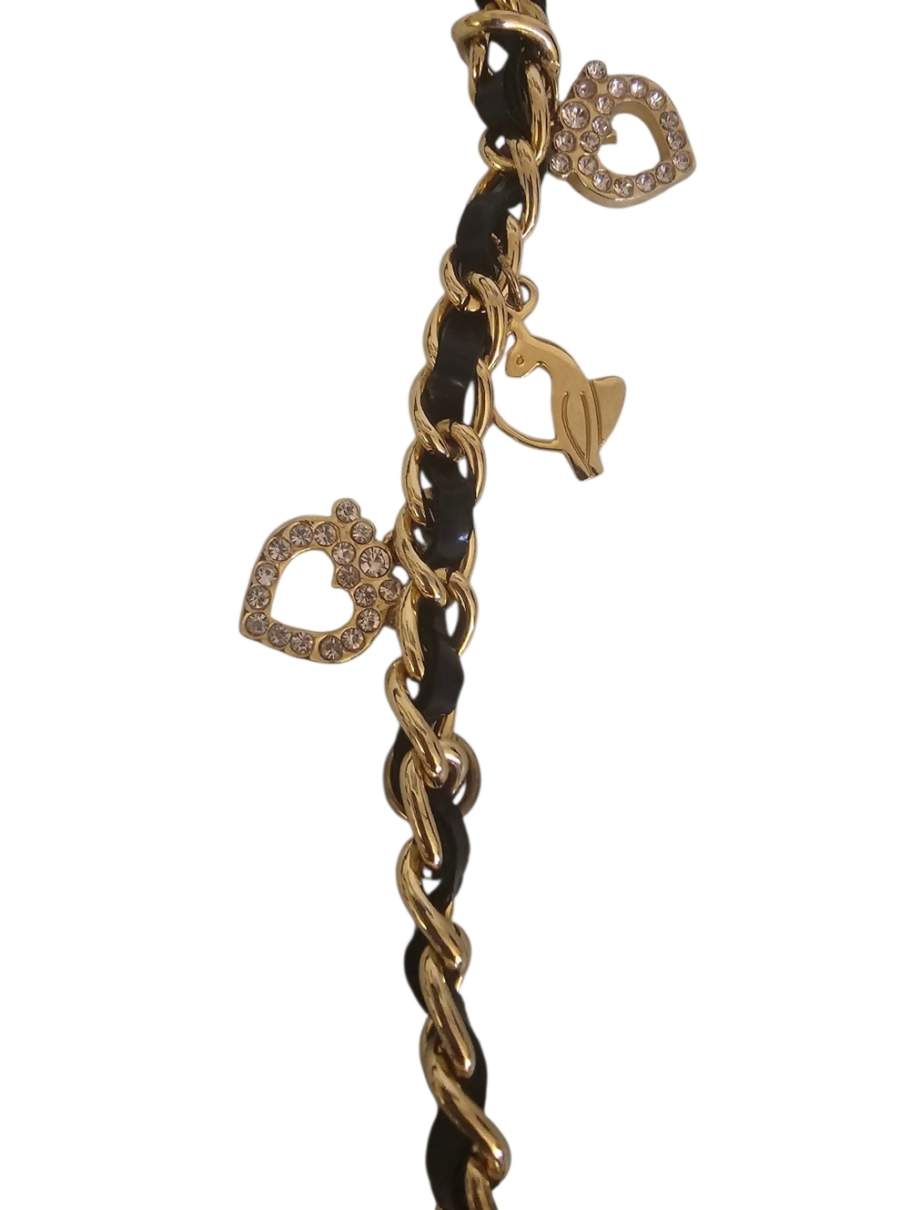 VINTAGE Baby Phat Y2K Gold Charm Chain Belt - McBling Aesthetic - Picture 6 of 13